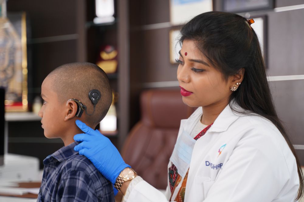 Inside view of Dr. Rao's ENT Cochlear Implant Care Centre in Hyderabad, Telangana, India